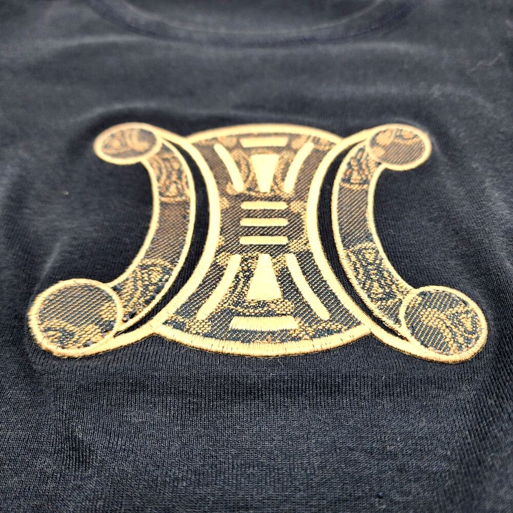 Céline navy blue Macadam Cotton Tee Size Small - Picture 15 of 15
